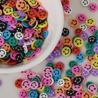 20glots smile polymer clay sprinkles for crystl slime round fake cake decoration diy crafts making nail arts accessories 5mm