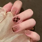 24 шт., накладные ногти для девочек