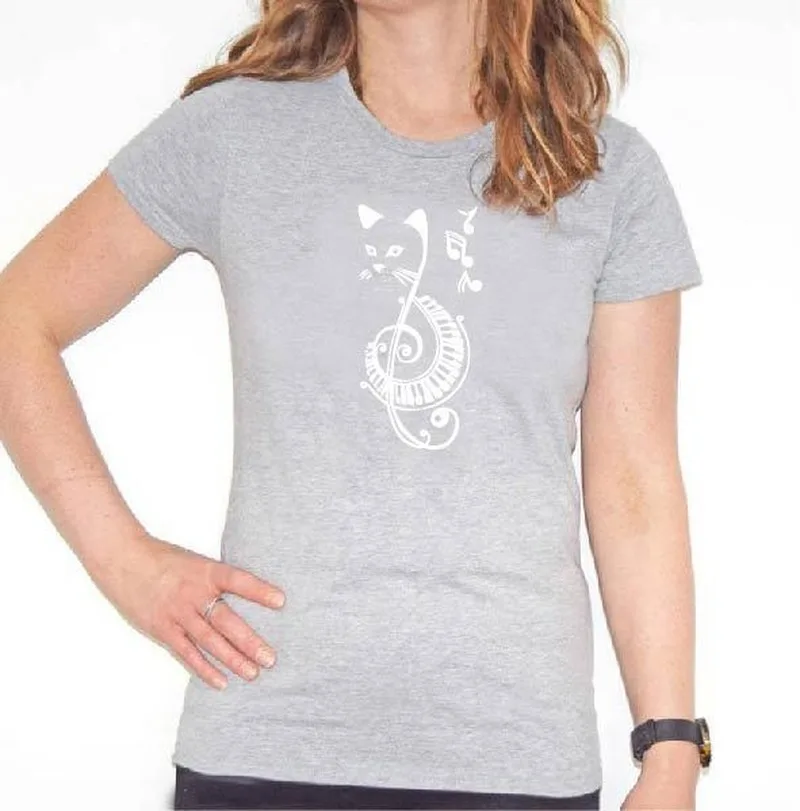 

Music Conch Print T Shirt Women Short Sleeve O Neck Loose Tshirt 2020 Summer Fashion Women Tee Shirt Tops Camisetas Mujer