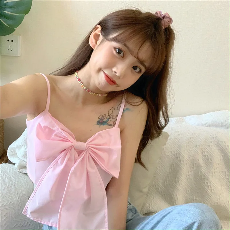 Корейский Летний новый милый большой бант дизайнерский однотонный маленький