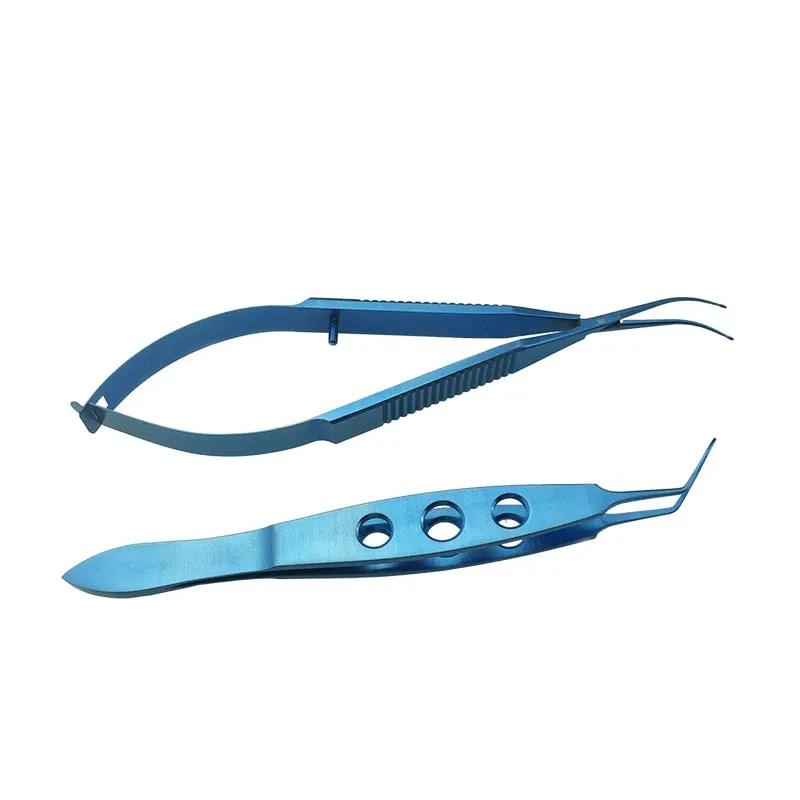 

Flat Handle Duckbill Lens Implantation Tweezers Intraocular Lens Holding Forceps Ophthalmic Surgery Instrument 1pcs