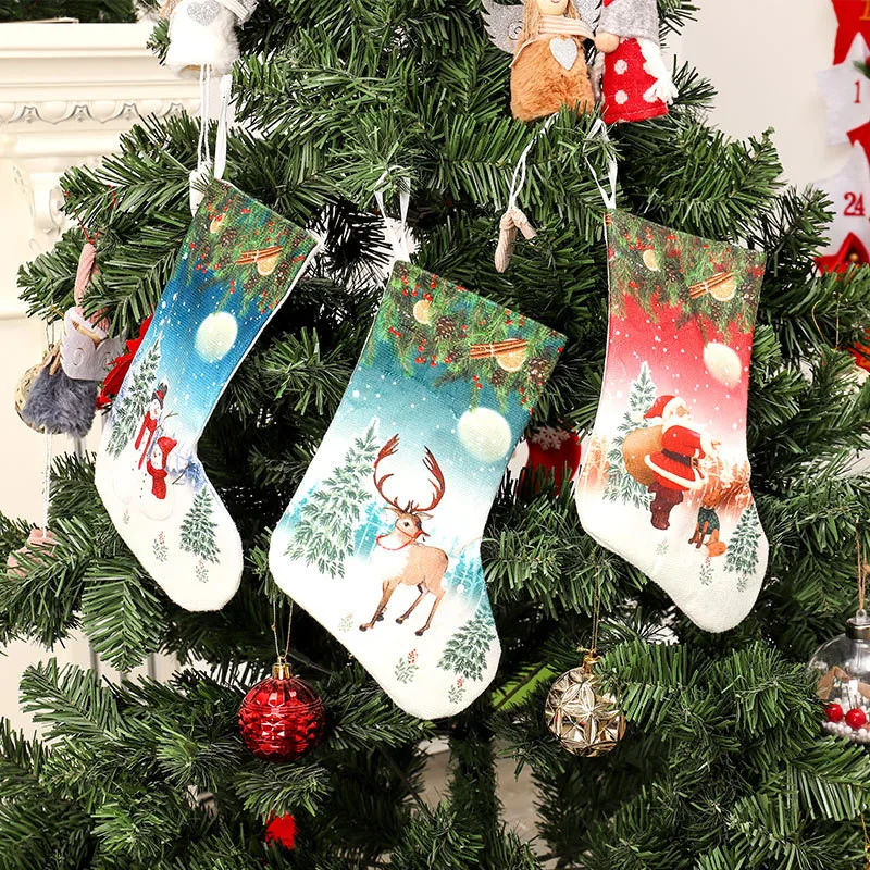 1/3/6PCS Рождественская елка украшения для рождественской вечеринки поставки чулки