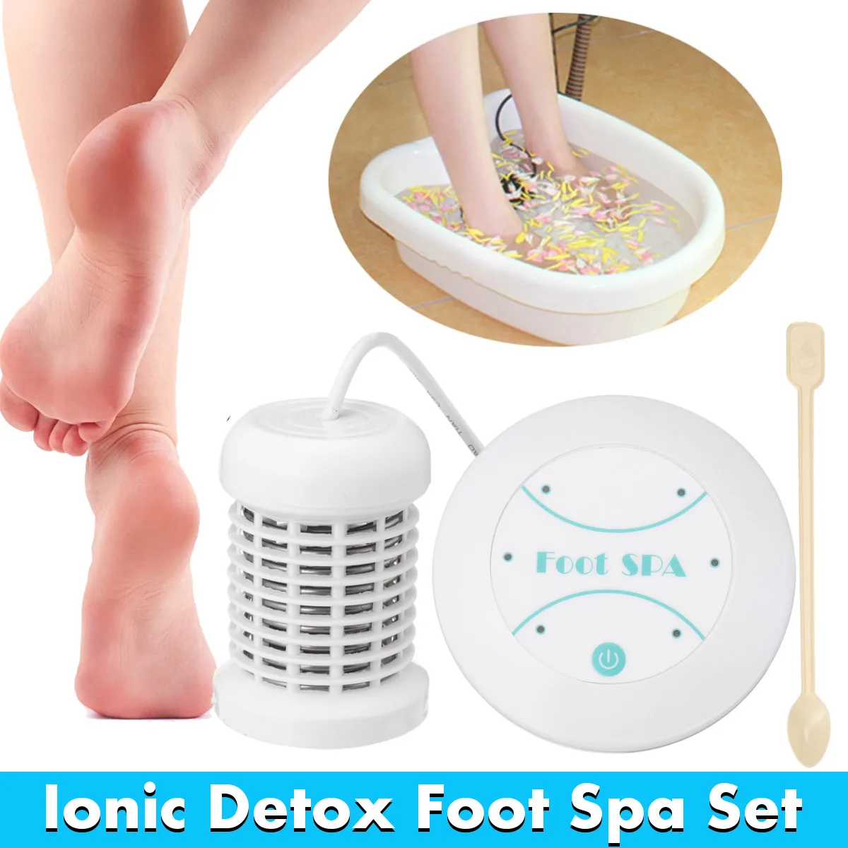 

Мини-машина для детоксикации ног ионное Очищение ног ионное Детокс ванна для ног Aqua Cell спа-машина Массажер для ванны для ног Детокс ванны ма...