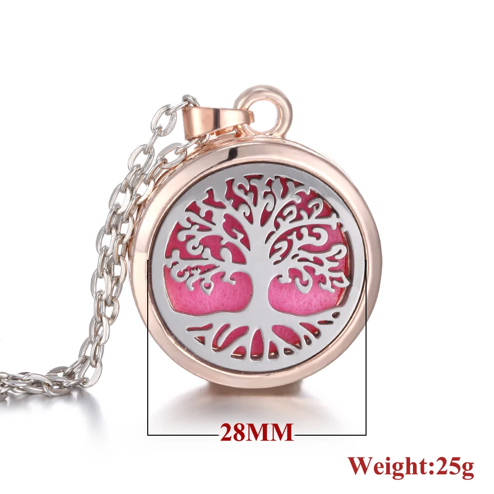 Новая ароматерапия подвеска диффузор розовое золото 28 мм магнитный медальон с