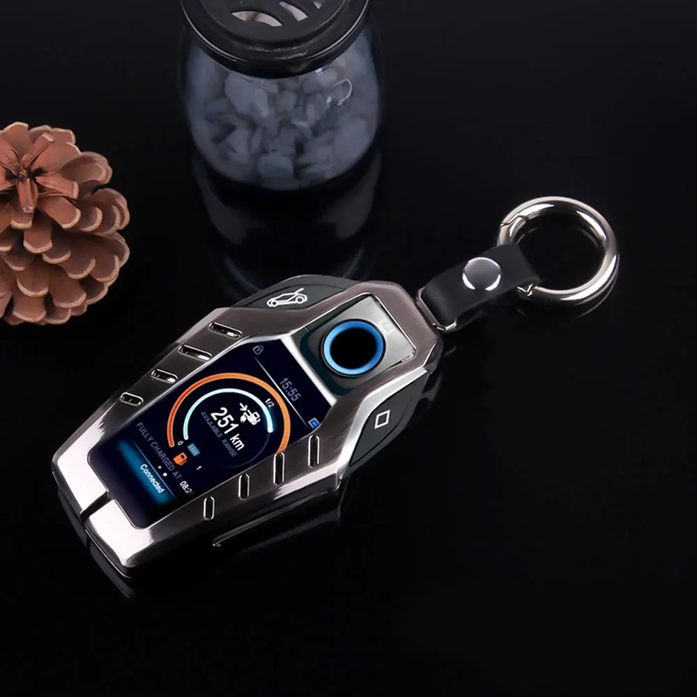 Чехол для автомобильного ключа из цинкового сплава BMW 5 7 Series 2018 530Li 730i 740i LCD Smart Remote