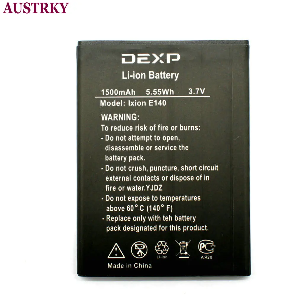 Новый аккумулятор для телефона DEXP Ixion E140 1500 мАч + код отслеживания | Мобильные