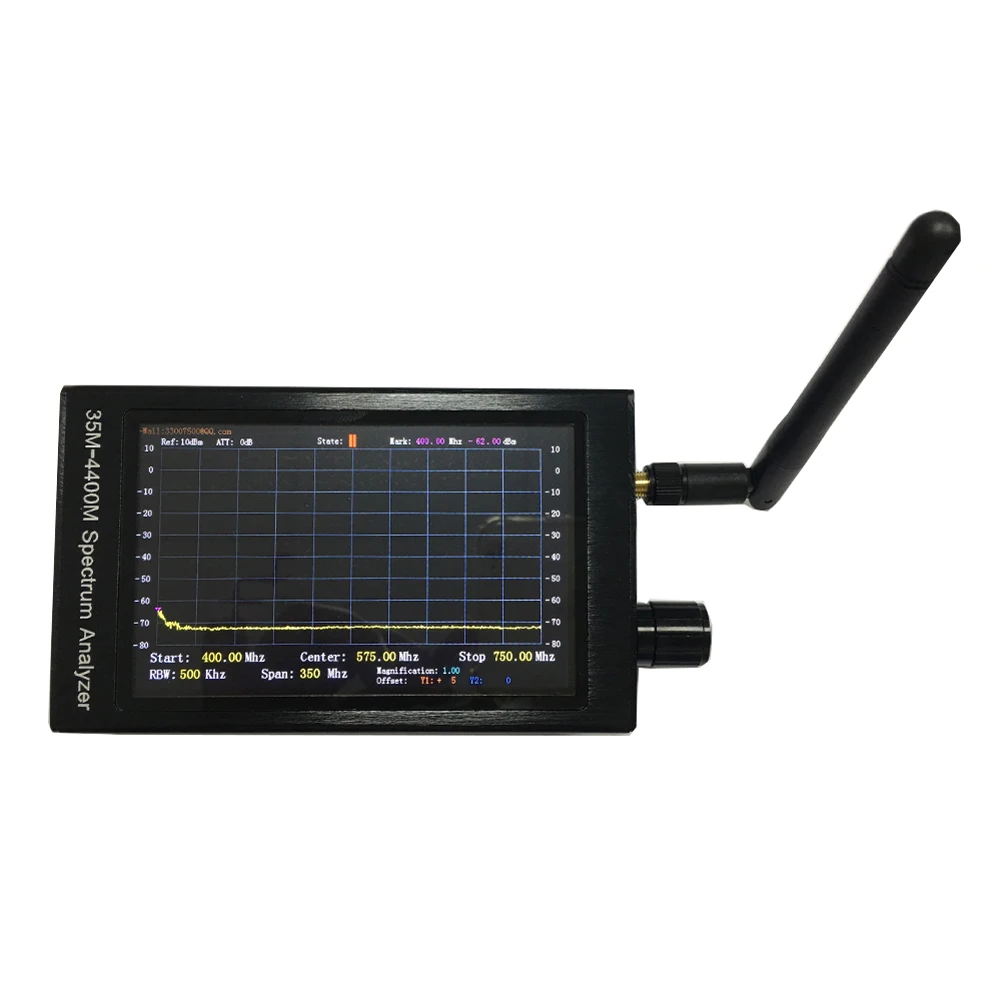 

Spectrum Analyzer 35M-4400MHZ 4.3 Inch TFT LCD Color Display Screen Handheld Tools sm32f407 Microcontroller Specturm Analyzer