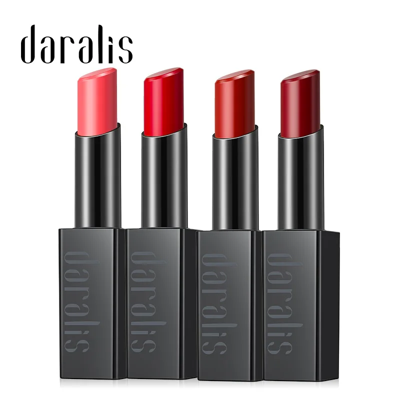 Daralis, памятный выпуск, набор помады, стойкая косметика, 4 цвета, увлажняющий, подарок для девушек, подарок для женщин, водонепроницаемый