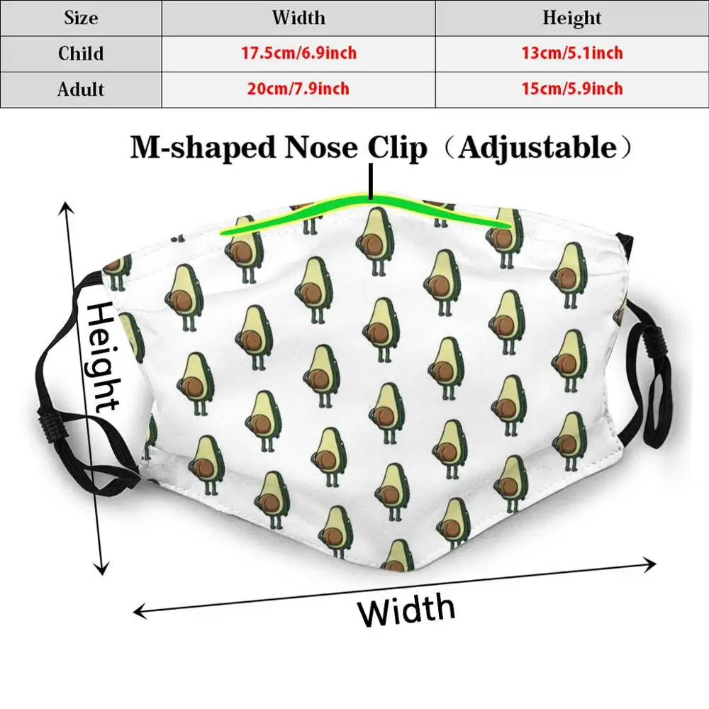 Маска для лица с фильтром Pm2.5 смешной принт многоразовая | Аксессуары одежды