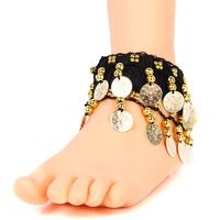 coins anklet bracelet india bollywood belly dance tribal chunky arm cuff women barefoot sandals jewelry luxury coin leg ankle
