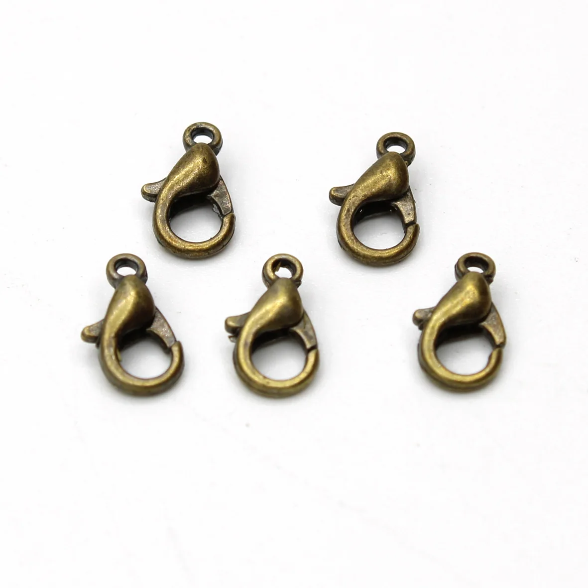 Оптовая продажа 100 шт./лот фурнитура для ювелирных изделий застежка Лобстер из