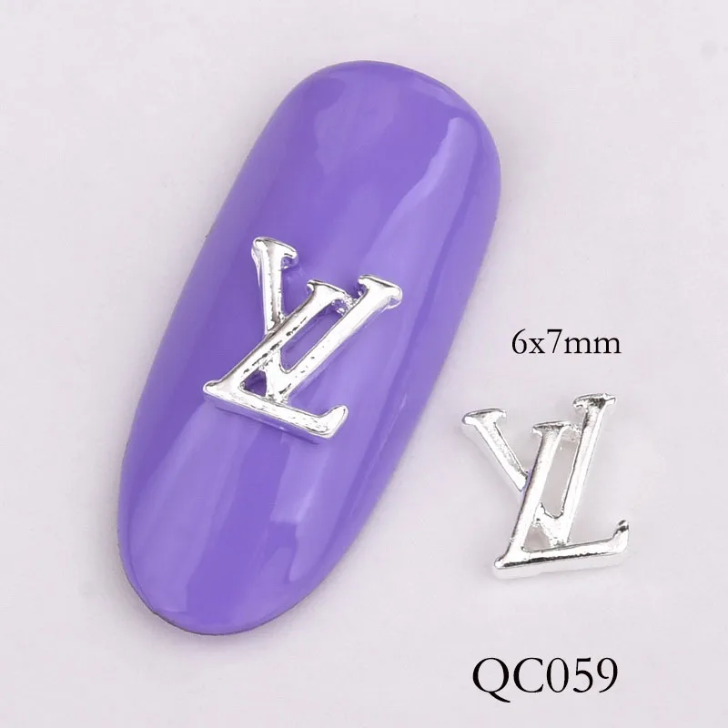QC059 10 шт., украшение в виде головы оленя, украшение для маникюра, очаровательные Стразы для ногтей, стеклянный драгоценный камень, дизайн, сделай сам, рождественский подарок, украшения для ногтей - Color: QC059