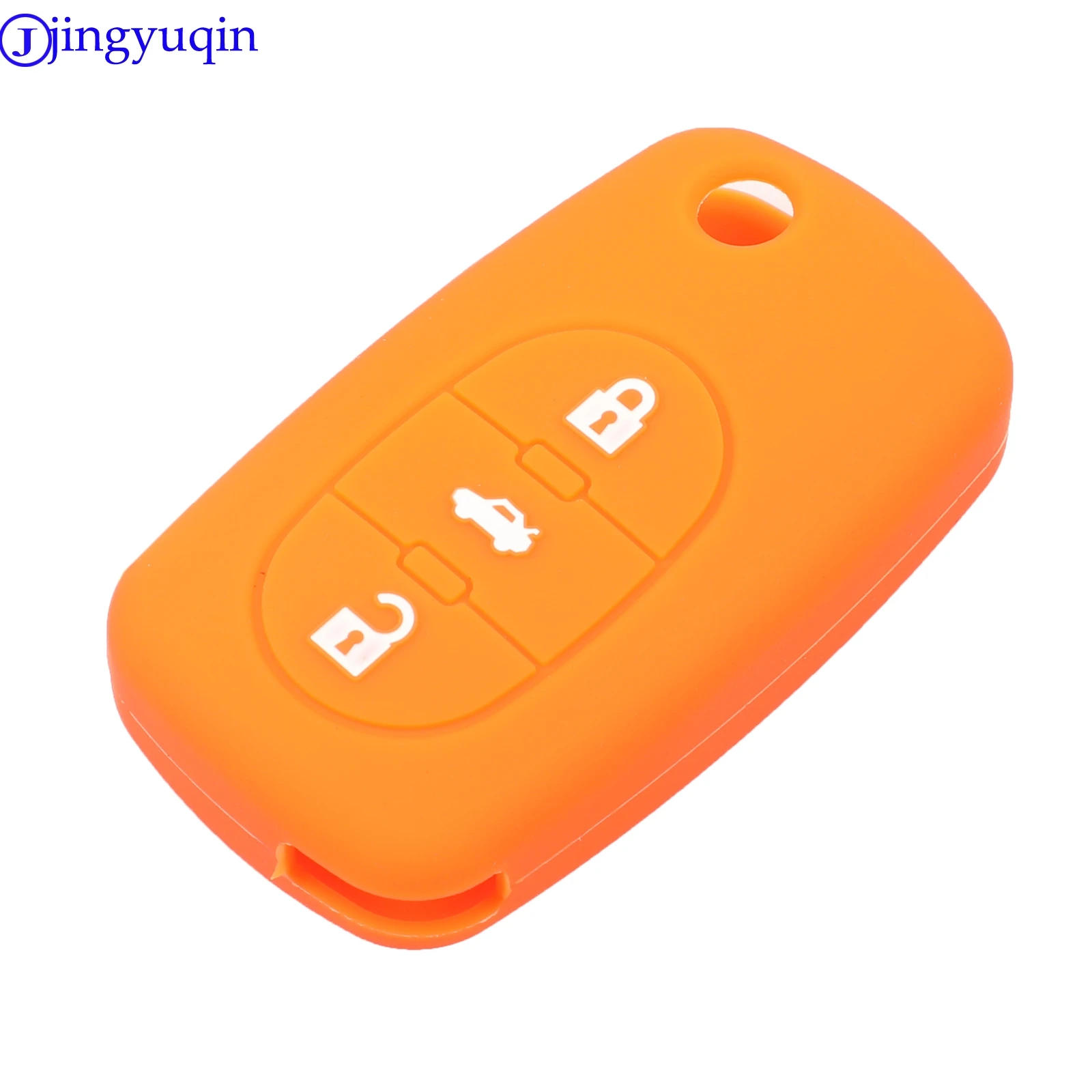 Jingyuqin Силиконовый Складной флип чехол с 3 кнопками для Audi A2 A3 A4 A6 A8|car key case cover|fob