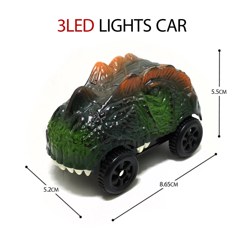 Электрический динозавр со светодиодной подсветкой сделай сам Трековый