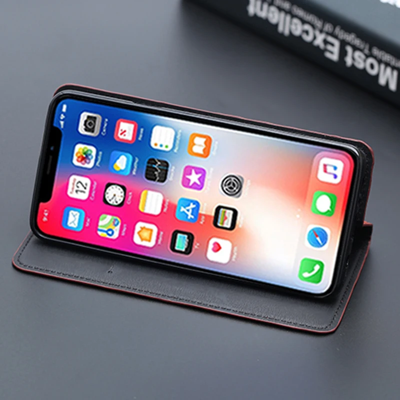 Нескользящий клетчатый чехол для телефона IPhone 6 6s 7 8 Plus X XR Xs Max раскладушка ткань