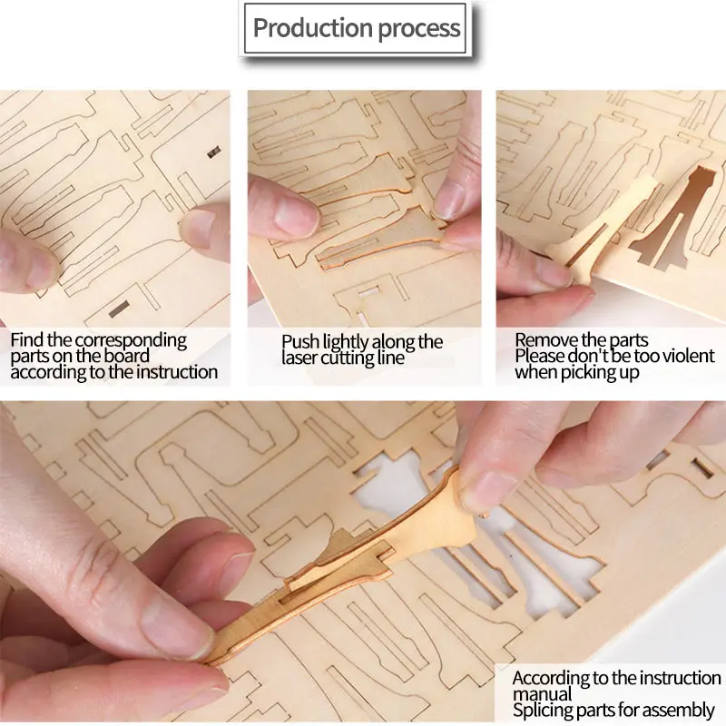 DIY Drone Biplane 3D Wooden Airplane Toys Child Puzzle Assembly Model Toy Craft Kits Christmas Kids Gifts Desktop Decoration | Игрушки и