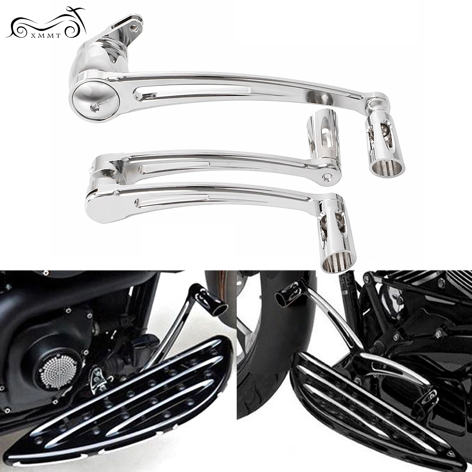 Хромированный набор тормозных рычагов мотоцикла с рычагом переключения