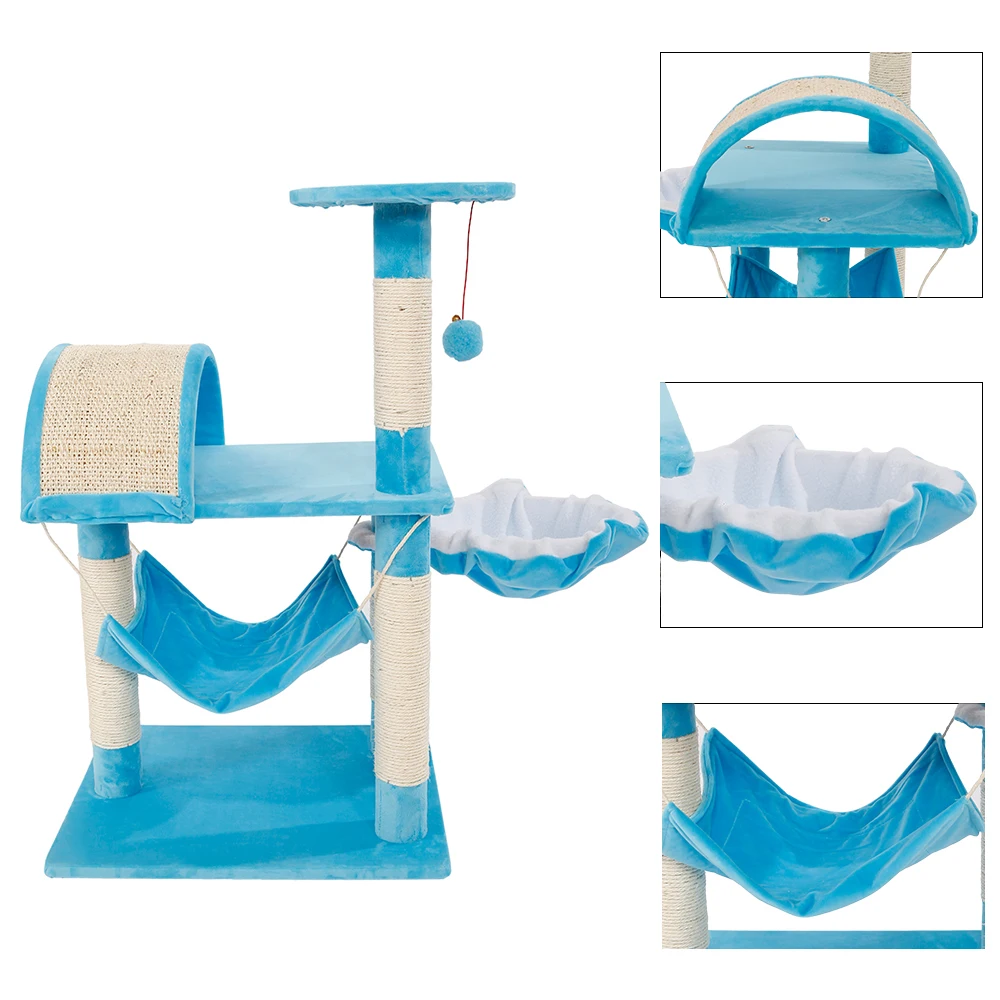 

Cat Climbing Frame Cat Tree Toy Grab Board Cat Jumping Platform Pet Climbing Frame Toy Cat Nest Climb Holder