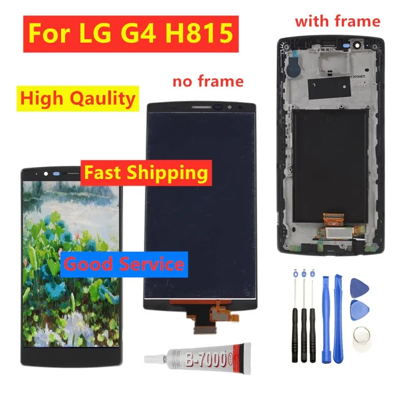 Высококачественный ЖК дисплей 5 дюймов для LG G4 H815 VS986 с рамкой дисплей|Экраны
