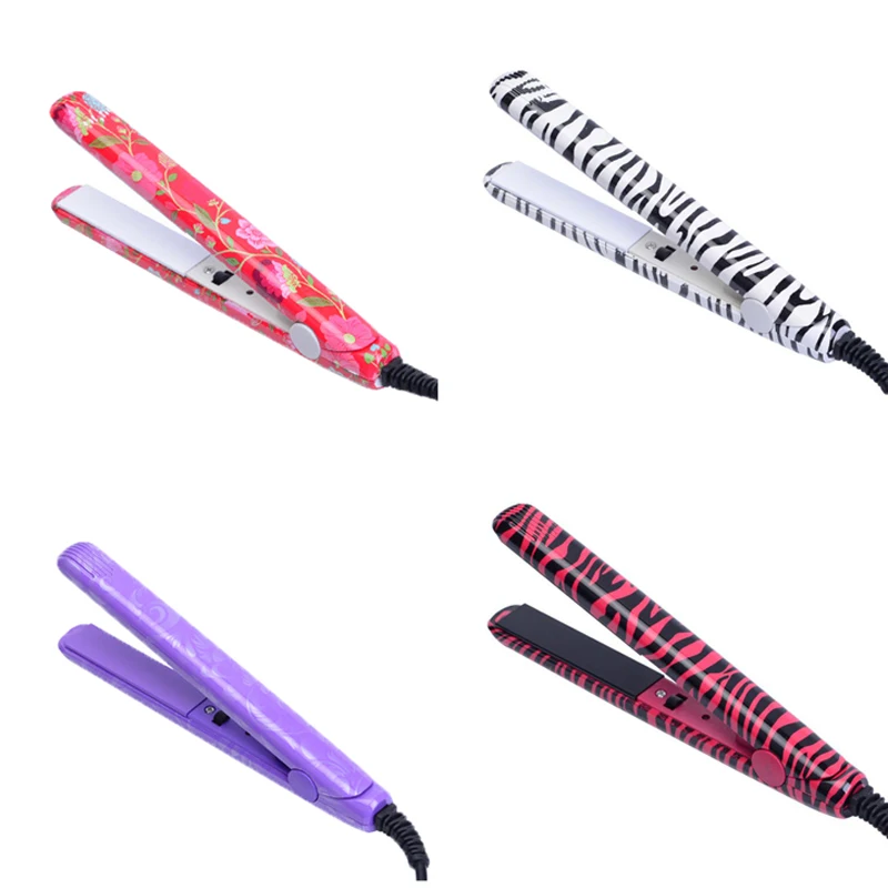 

Electronic Hair Iron Hairstyling Portable Ceramic Flat Iron Hair Straightener Irons Styling Tools