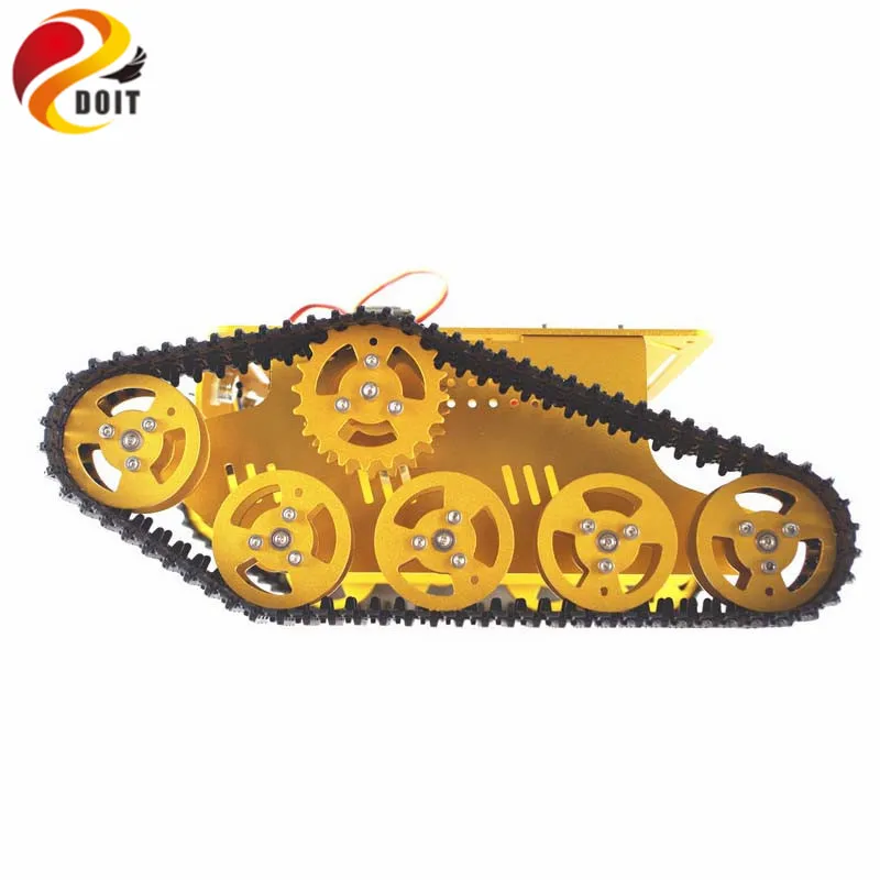 Гусеничный Танк DOIT T300 из алюминиевого сплава металлический робот шасси