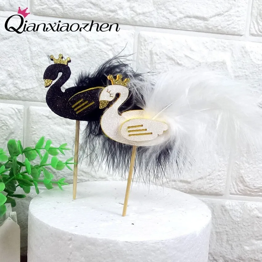 Лебедь Qianxiaozhen украшение для вечевечерние НКИ вечеринки в честь Дня Рождения
