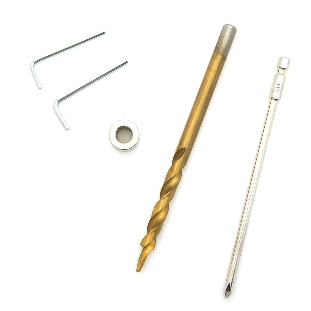 

105402 Katsu Pocket Hole Drilling Jig Kit With Step Bit Woodworking Joinery Tool Drill Bit