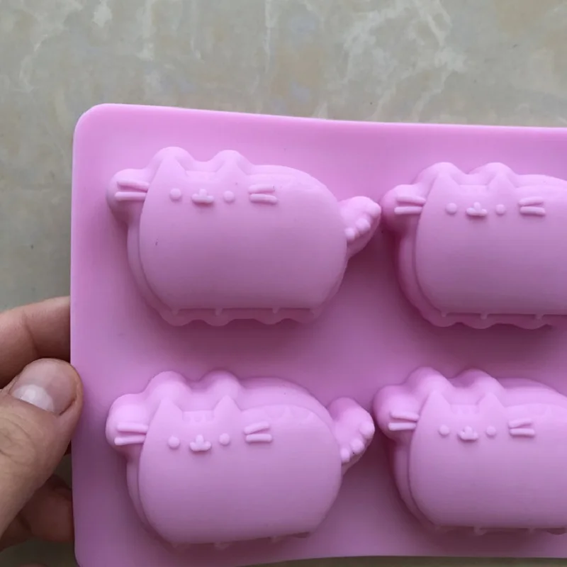 Силиконовая форма для торта сделай сам мыла с 6 кошками|handmade soap mold|soap moldsilicone cake mold |
