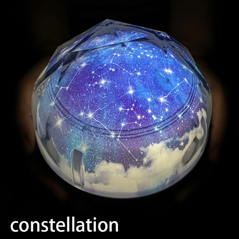 constellation Звездного неба и проэктор звездного неба Луны светодиодный ночной Светильник Космос Вселенная питомник светильник Детские Украшения в спальню для детей Рождественский подарок - Испускаемый цвет: constellation