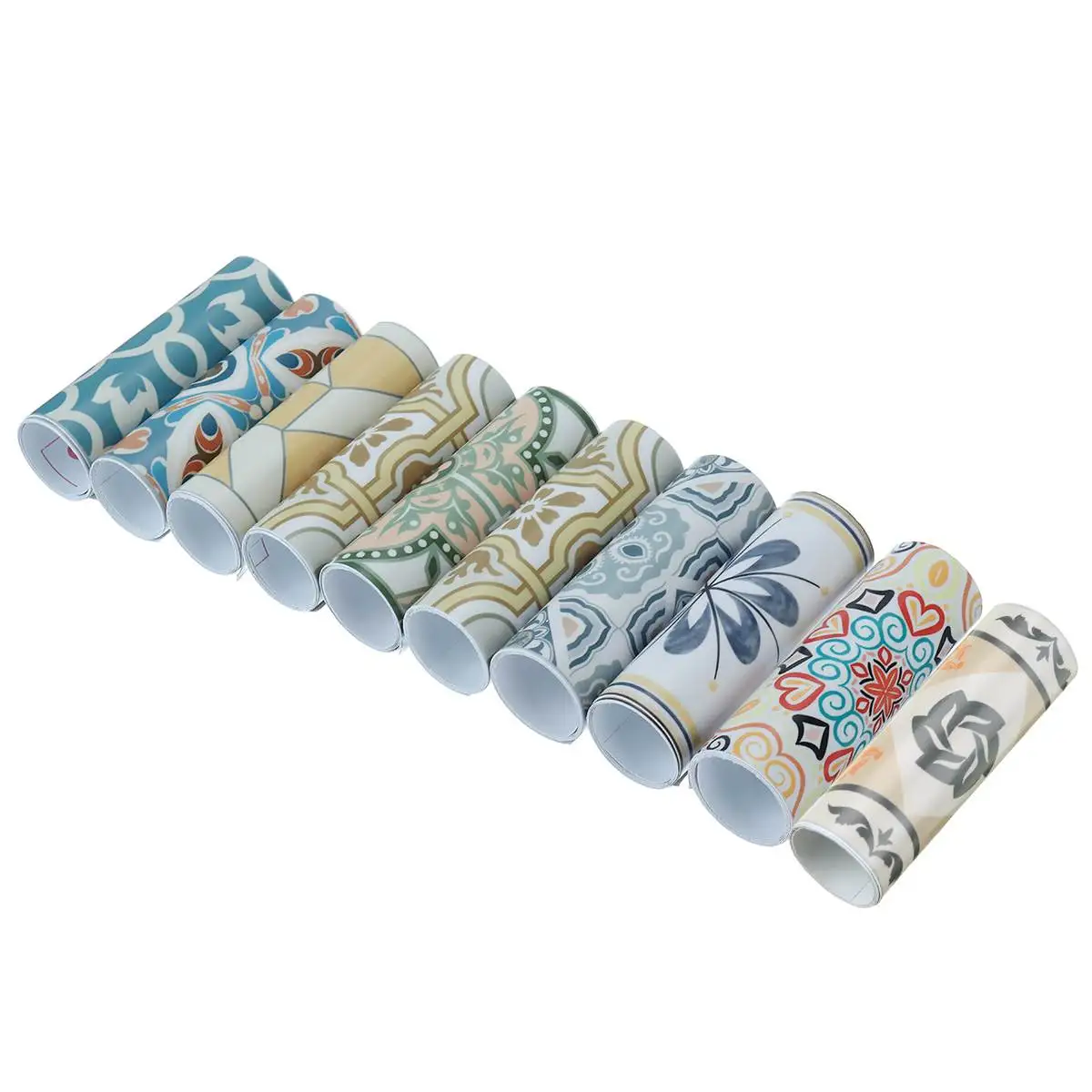 

10x50cm kitchen PVC Wall Stickers Thicken countertop stickers bathroom self-adhesive waterproof wallpaper Retro Style 10Option