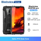 Смартфон Blackview BV9700 Pro, Android 9.0, мобильный телефон дюйма, 6 ГБ, 128 ГБ, 5,84 дюйма, Восьмиядерный процессор Helio P70, задняя камера 16 Мп, 4380 мА  ч