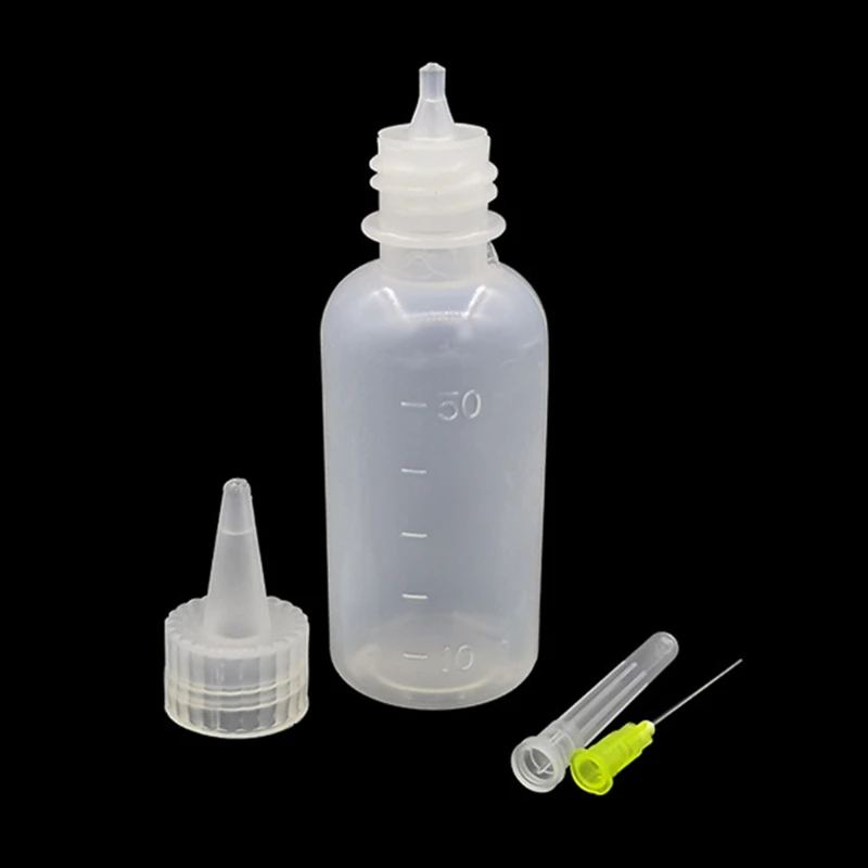 

10Pcs Plastic Squeeze Bottle Small Squirt Jet Sauce Condiment Ketchup Mayo Oil kits 50ml