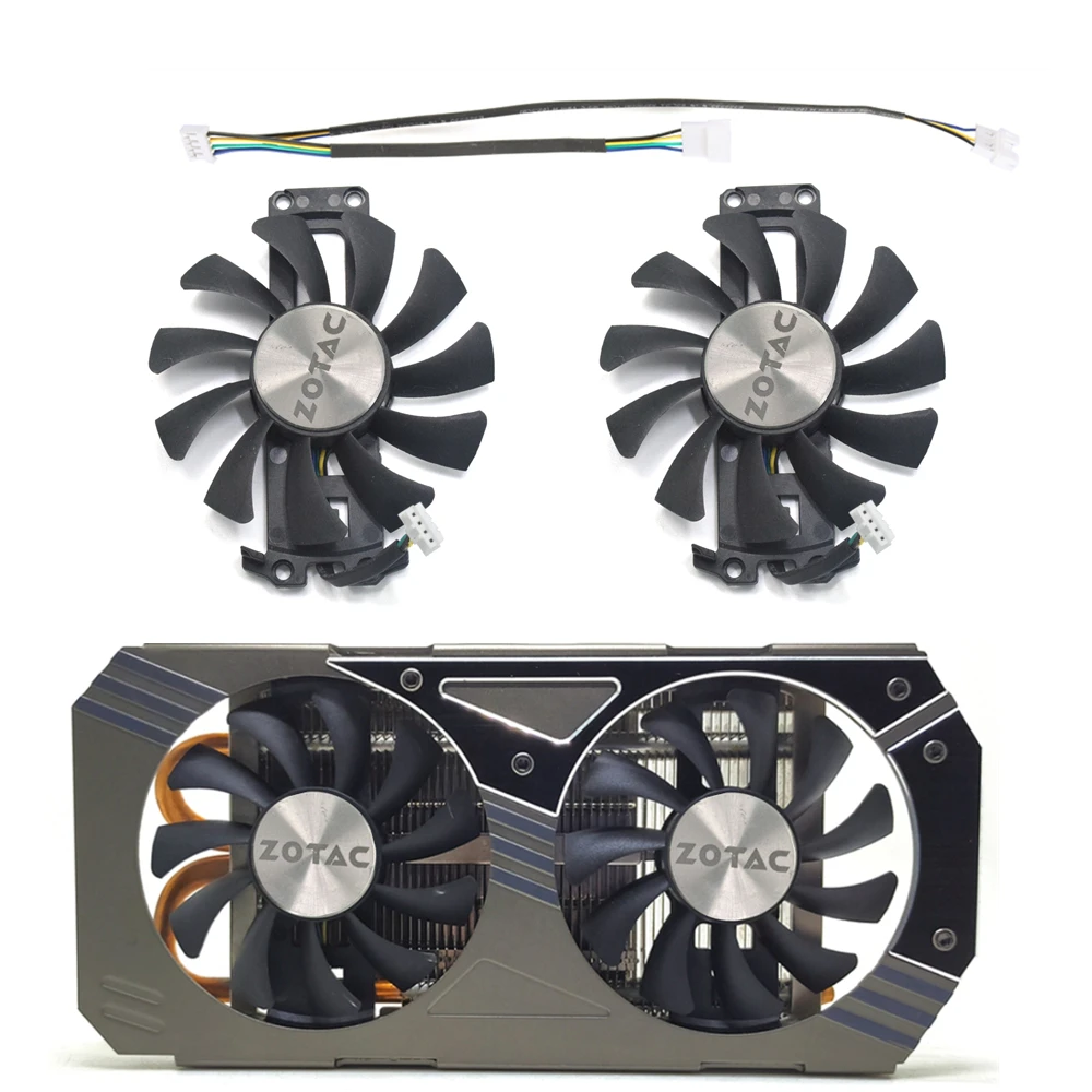 75 мм охлаждающий вентилятор GA81S2U 12V 0.38A 4Pin для ZOTAC GTX950 GTX960 GTX1060 4G PCI EDC Графика карты