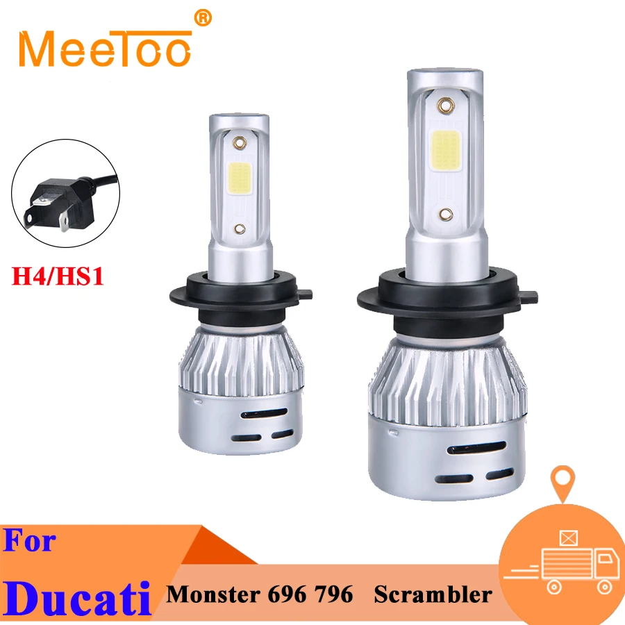 H4 светодиодный светильник для головы мотоцикла HS1 H7H11H1 4300K 6500K супер яркий forDucati