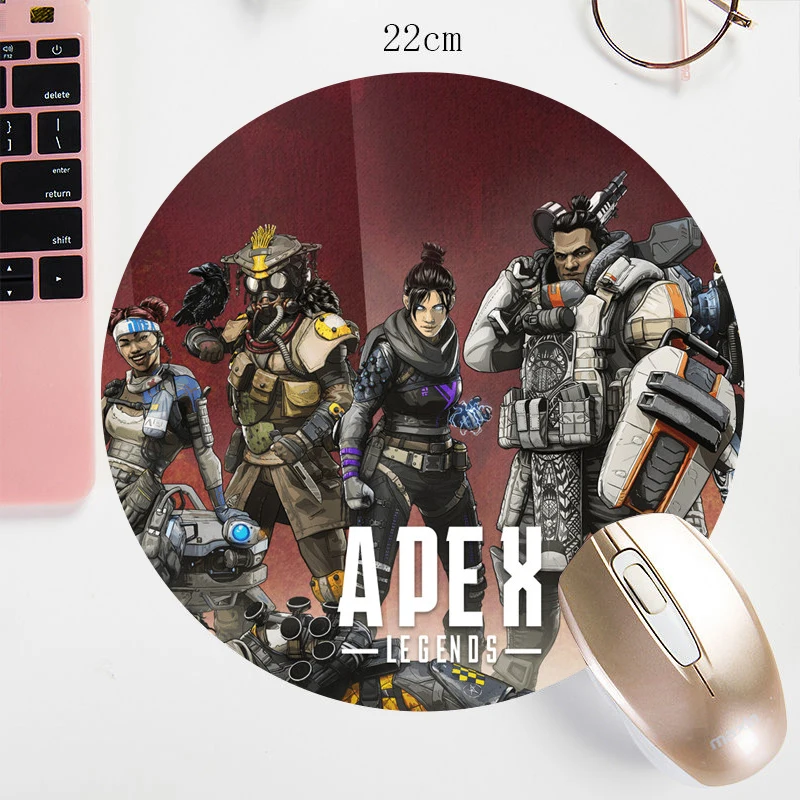 Игровой коврик для мыши Apex Legends мягкий прочный нескользящий 22 х22 см Otaku офисный
