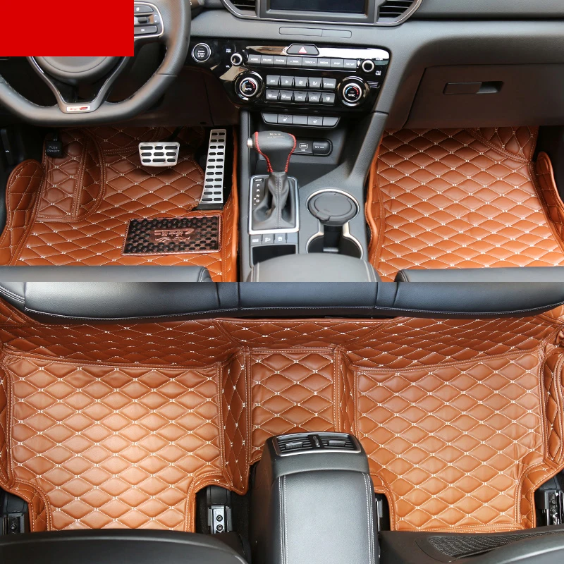 Кожаные автомобильные коврики Lsrtw2017 аксессуары для Kia Sportage 2016 2017 2018 2019 2020 2021 QL 4 Kx5