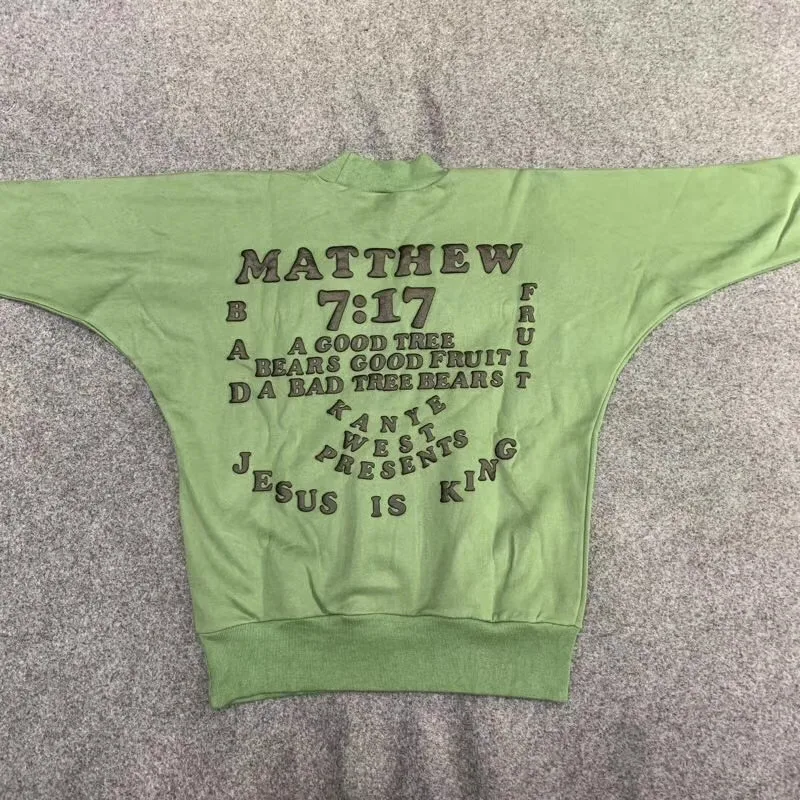 Цельный без швов Канье Уэст CPFM для Иисуса король свитшоты мужчин женщин 1:1