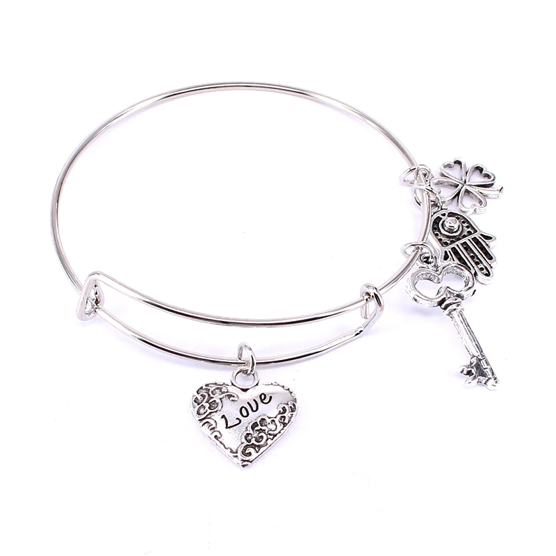 5 шт Набор браслетов серебряный цвет и золотой браслеты для женщин девушек