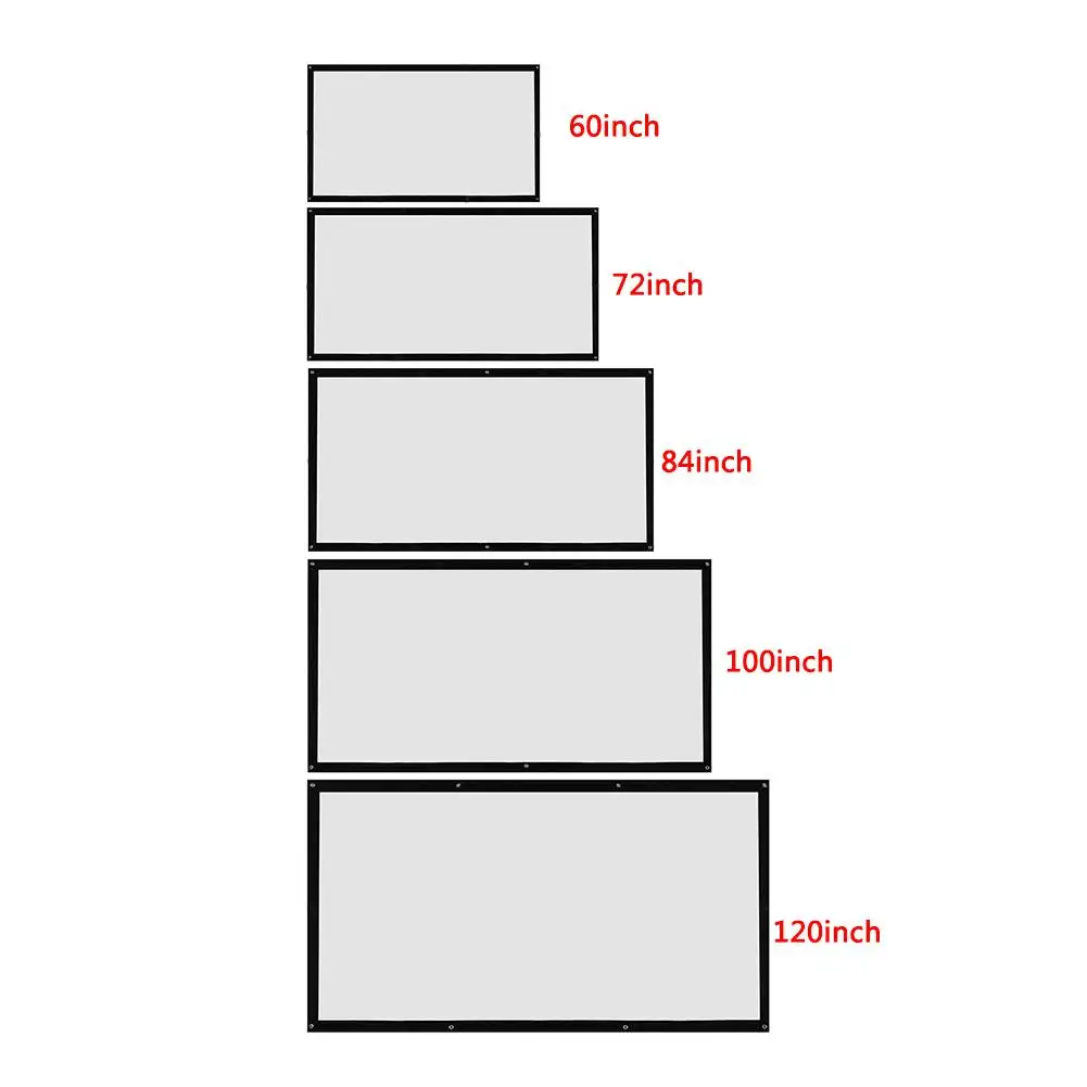 

Projector Projector Screen Canvas Portable 3D HD Home Theater HD Wall Mounted Projection Screen LED Projector