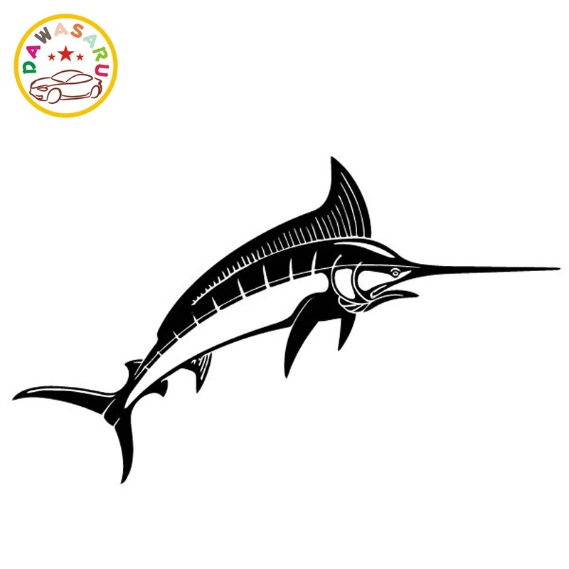 Креативная наклейка для автомобиля с изображением тунца модная украшения окна