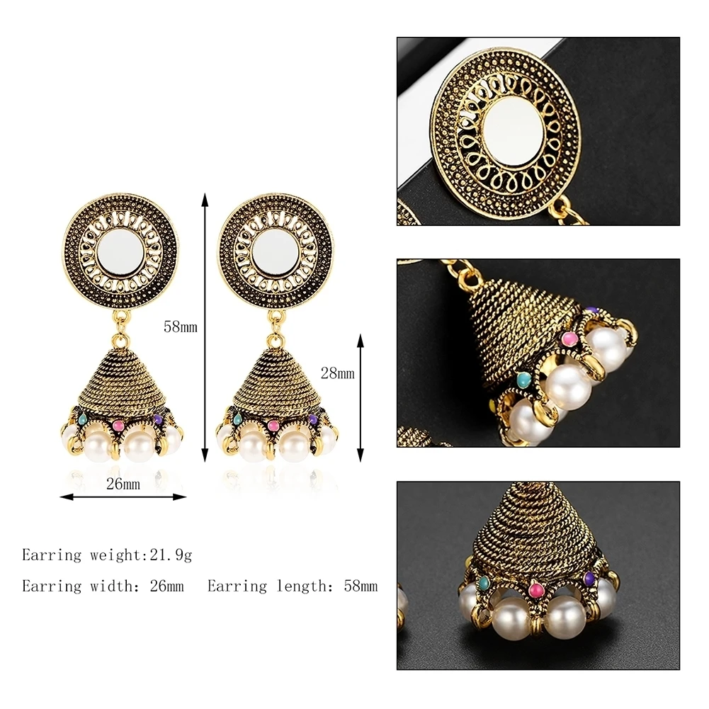 Brinco серьги античные Jhumki Jhumka висячие серьги этические племенные ювелирные изделия Ближний Восток Ретро Национальный стиль колокол
