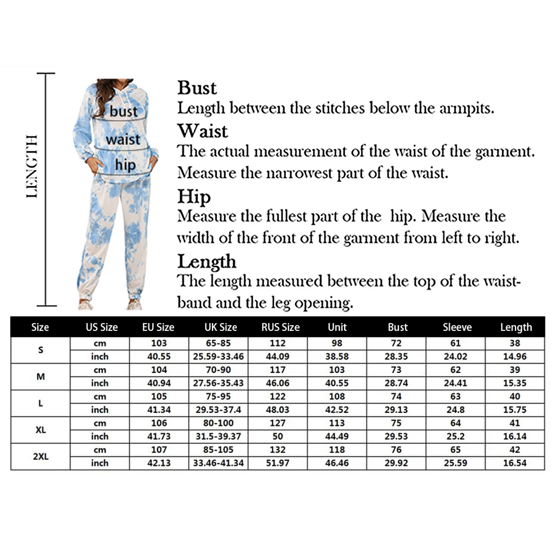 

New Tie Dye Printed Women Pajamas Set Hooded Long Sleeve Tops and Long pants pijamas feminino Nightwear Casual Sleepwear 2020