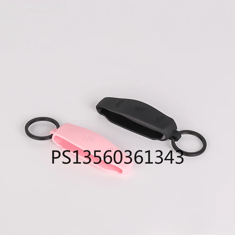 

Suitable for Tesla key cover Model 3 Model S Model X Model Y silicone half-pack key cover tesla keychain key