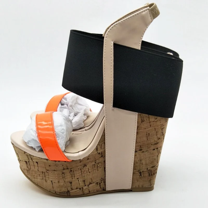 Minan Ser новый. Элегантные модные разноцветные кожаные на танкетке 15 5 см женские