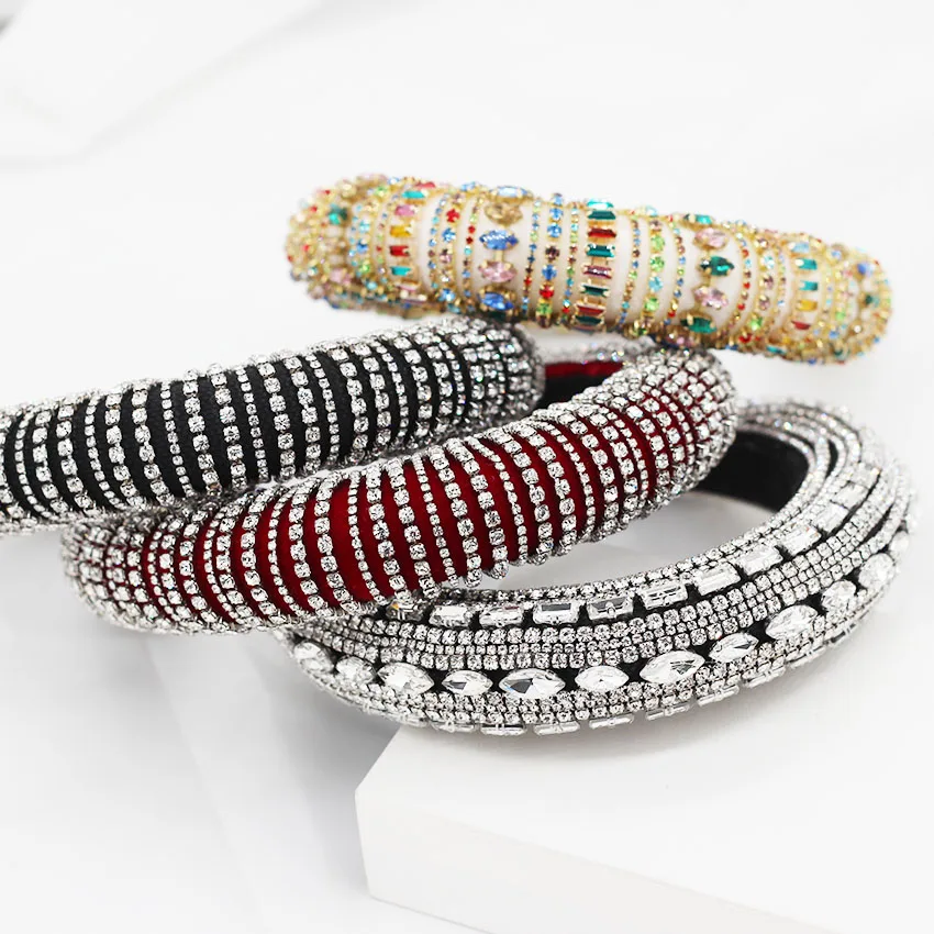New European and American Baroque luxury rhinestone court headband dance party cocktail temperament wild 780 | Украшения и