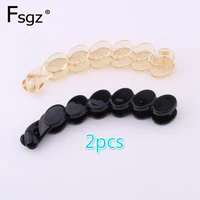 2020 fashion europe and america headwear for lady black plastic banana clip pc transparent champain peasecod hairpin 11 cm