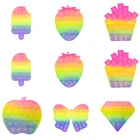 Новые сенсорные игрушки, пузырьковая игрушка-антистресс, популярные игрушки-антистресс для детей, взрослых, при аутизме, при особых нуждах, сжимаемые, антистрессовые