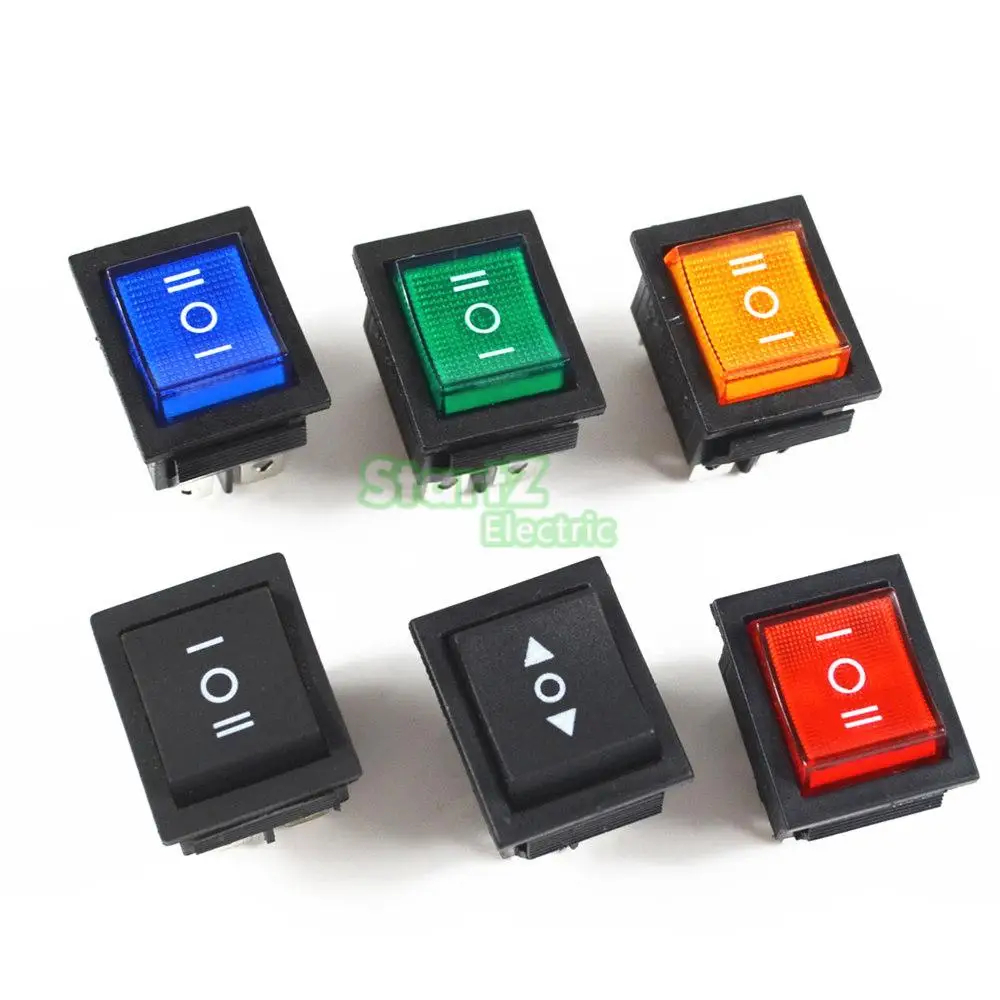 5 шт. кулисный переключатель Мощность 3 позиция 6 контактов с светильник 16A 250VAC/ 20A