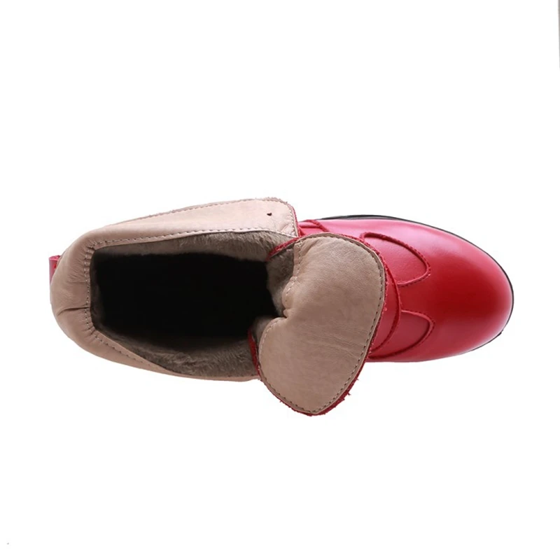 BLXQPYT/женские ботильоны из искусственной кожи высокого качества модная зимняя