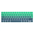 Чехол для клавиатуры ноутбука, кожа, ЕС, русский + английский для Macbook Pro13, 15 дюймов, сенсорная панель A2159A1706A1707A1989A1990, модель